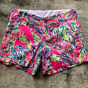 Lilly Pulitzer Callahan shorts in “Palm Reader”